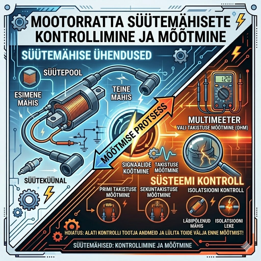 Kuidas mõõta mootorratta ja ATV staatorit/süütemähist