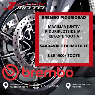 Üle 1900 BREMBO toote nüüd starmotos