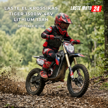 Tiger 1500W laste elektriline krossiratas alustajale