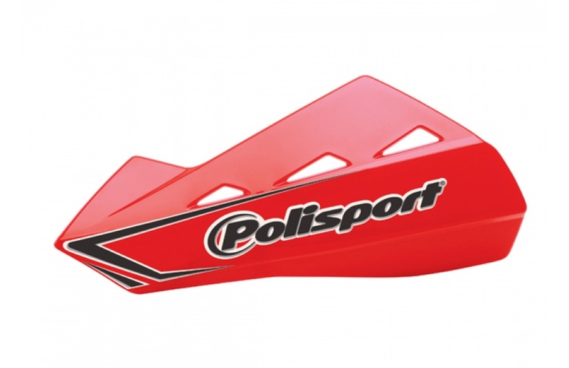 Polisport Qwest Handguards + Universal Plastic Mounting Kit Red CR04 (25)