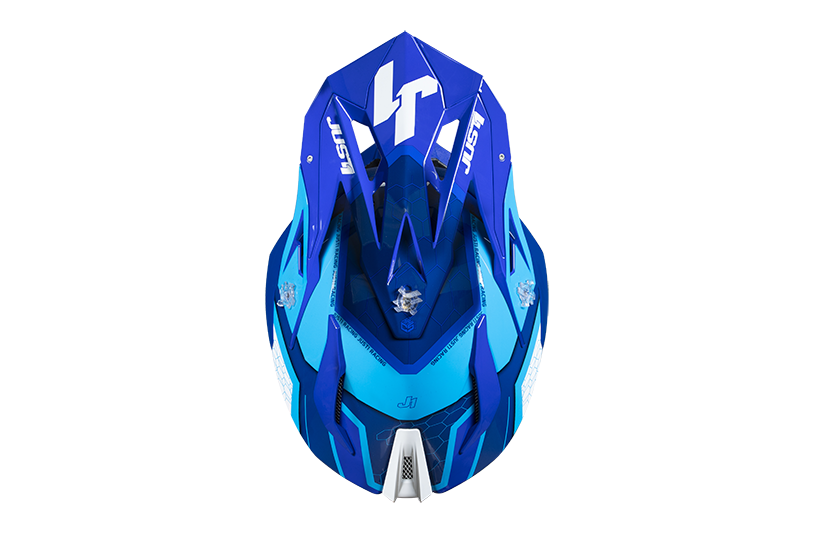 Just1 Helmet J-18 F Hexa White/Blue 