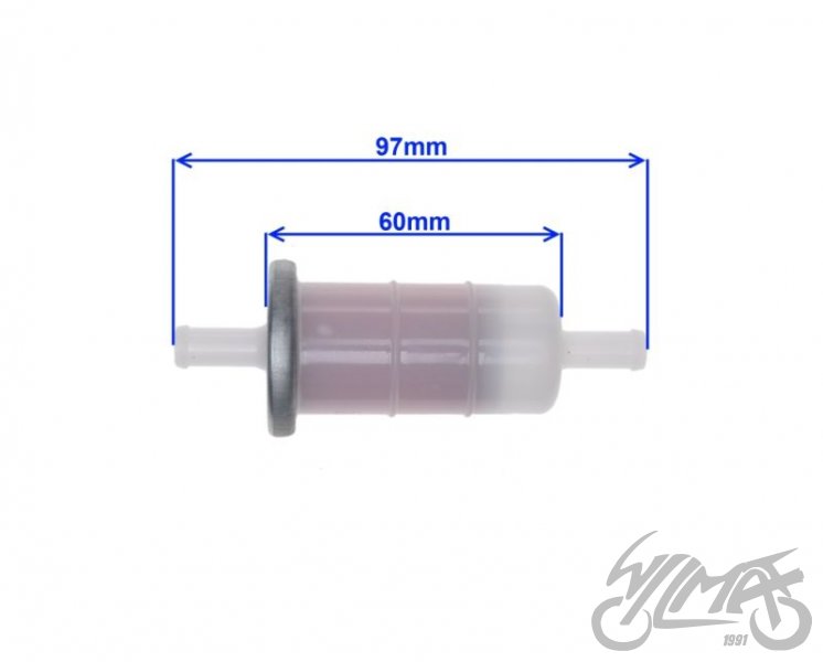 Bensiinifilter 8mm,,pikkus 97mm
