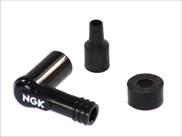 NGK Süüteküünla piip 8311, nurk 90°, küünla keere 10/12mm, korpuse materjal eboniit, süüteküünla korgi värv must