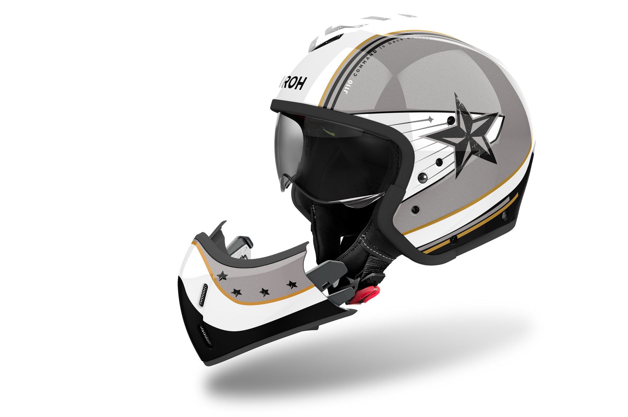 Kiiver Airoh J 110 Command Gold Glitter