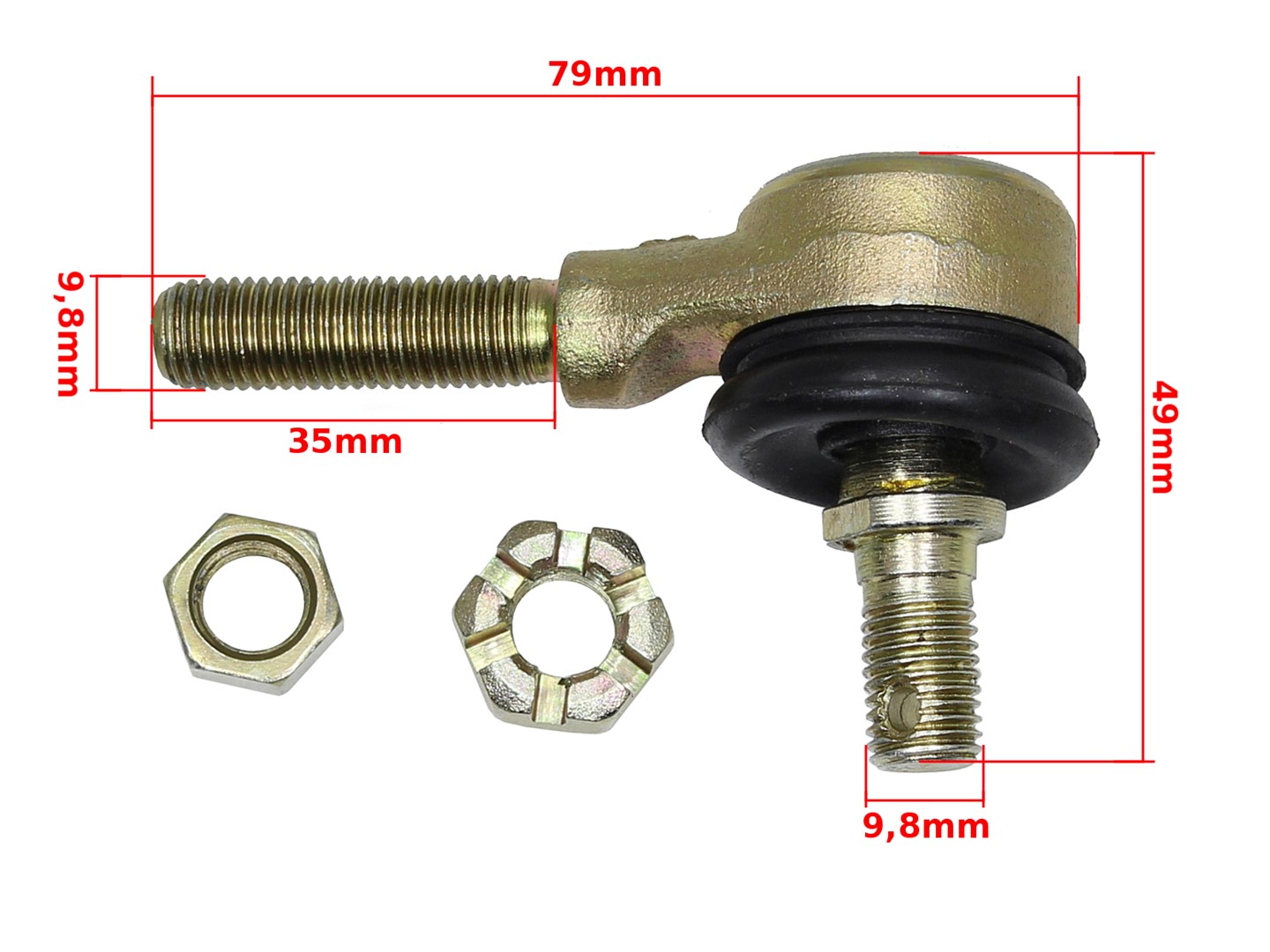 Roolivarda ots ATV 110/125 parempoolne keere HB
