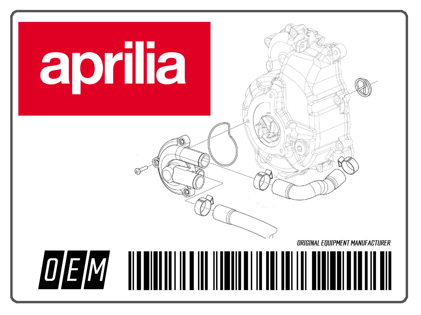 Aprilia jalamatt SR 50 vasak