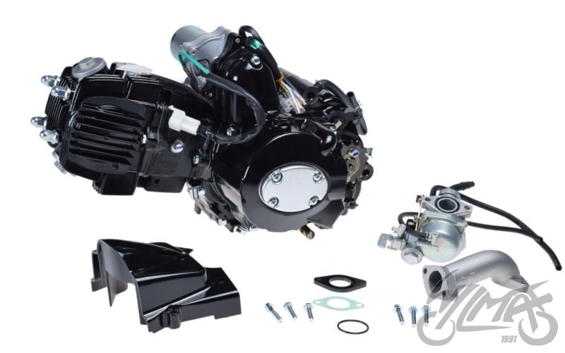 Mootor 125cc 1P54FMI - ülemine, el. starter, kickstarter, manuaal