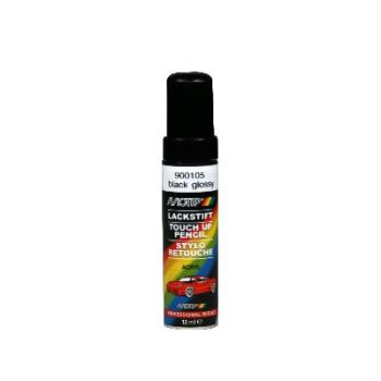 Motip must läikiv akrüülvärv pintselpudel 12ml