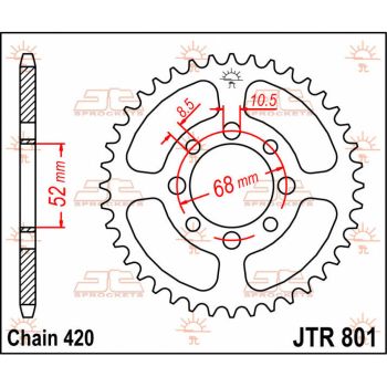 Tagumine hammasratas JT 32T 420