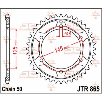 Tagumine hammasratas JT 39T 530