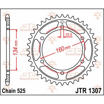 Tagumine hammasratas JT 41T 525