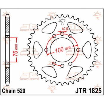 Tagumine hammasratas JT 42T 520