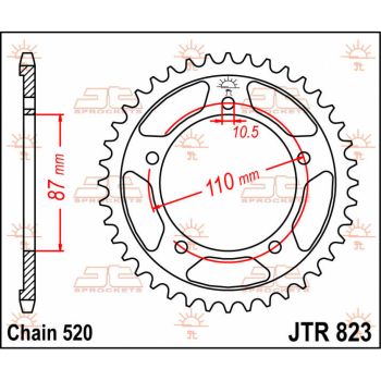 Tagumine hammasratas JT 46T 520