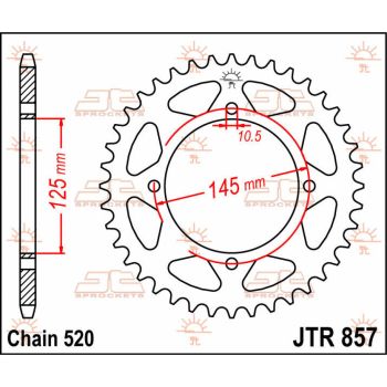 Tagumine hammasratas JT 46T 520