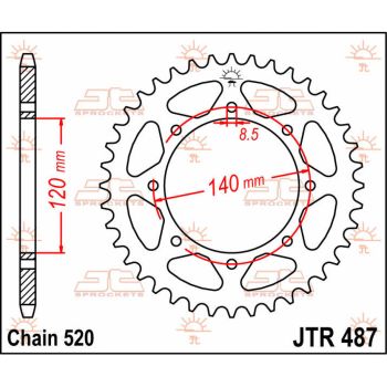 Tagumine hammasratas JT 47T 520