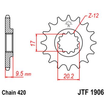 SPROCKET FRONT 420 15T