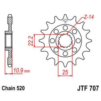 FRONT SPROCKET 520 16T