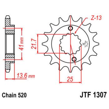 SPROCKET FRONT 15T 520 RU