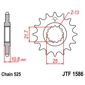 SPROCKET FRONT 16T 525 RU