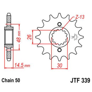 SPROCKET FRONT 16T 530 RU
