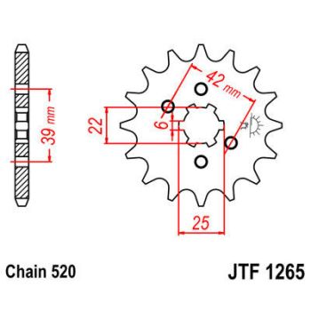 SPROCKET FRONT 520 15T