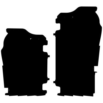 Polisport radiator louvers KX450F 16-18 Black
