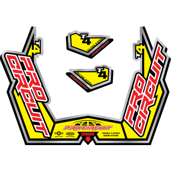 EXHAUST STICKER KIT T4-GP