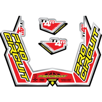 EXHAUST STICKER KIT TI4-R