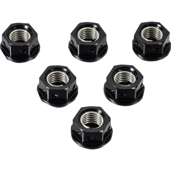 SPKT NUT AL 10X1.25 6 BLK