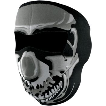 Mask Zan Headgear Neoprene Chrome Skull