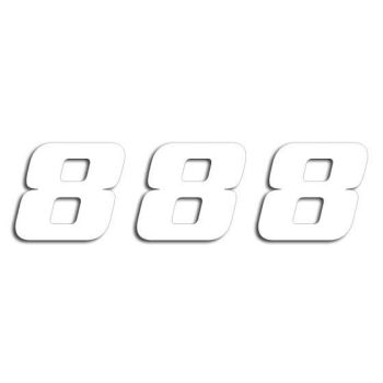 NUMBER #8 20X25CM WH