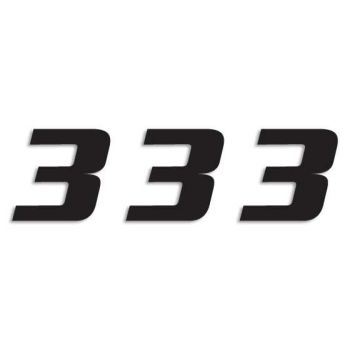 NUMBER #3 20X25CM BK