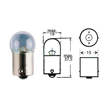 Polttimo 12v 10w Ba 15s