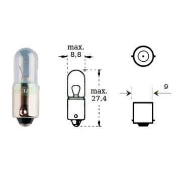 Bulb 12v 4w Ba 9s
