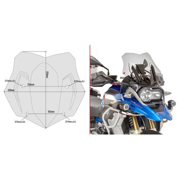 GIVI SPOILER BMW R1200GS ´16-17