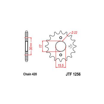 Esimene hammasratas JT 1256.14
