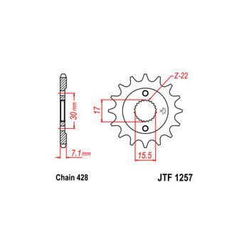 Esimene hammasratas JT 1257.14