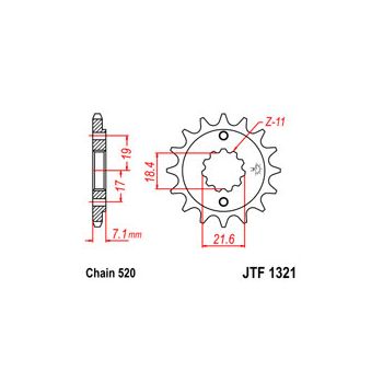 Esimene hammasratas JT 1321.13