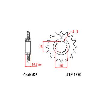 Esimene hammasratas JT 1370.16
