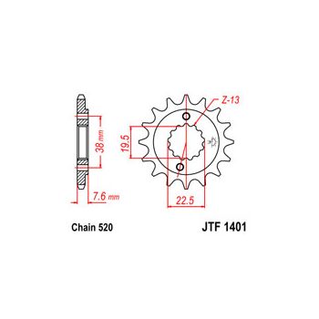 Esimene hammasratas JT 1401.15