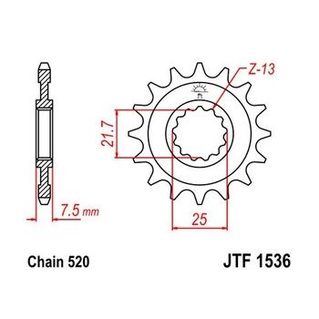 Esimene hammasratas JT 1536.14