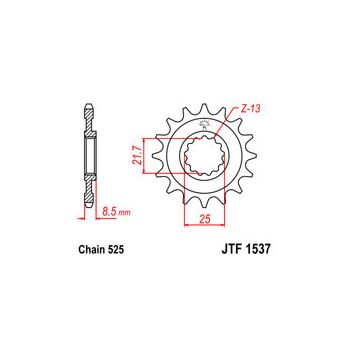 Esimene hammasratas JT 1537.16