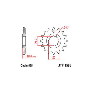 Esimene hammasratas JT 1586.16