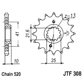 Esimene hammasratas JT 308.15