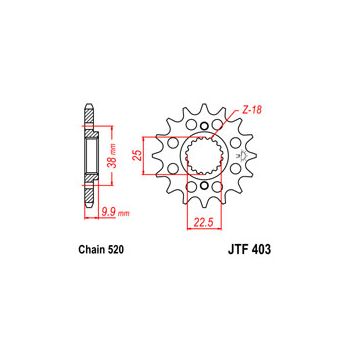 Esimene hammasratas JT 403.15