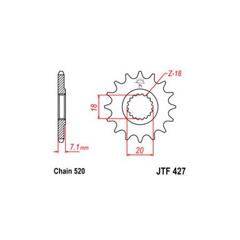 Esimene hammasratas JT 427.14