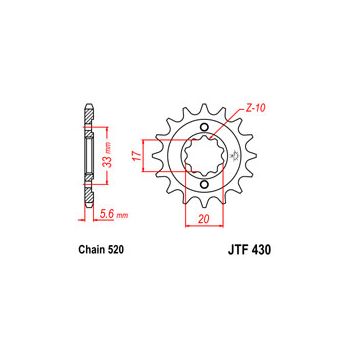 Esimene hammasratas JT 430.13