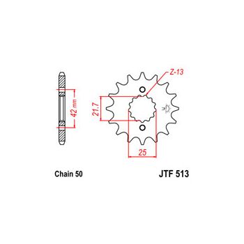 Esimene hammasratas JT 513.17 (519.17 KÄY MYÖS)