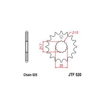 Esimene hammasratas JT 520.17