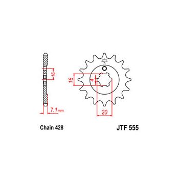 Esimene hammasratas JT 555.14